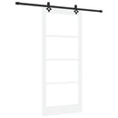 vidaXL Csúszó ajtó ORKDAL Fehér és fekete 93 x 211 cm