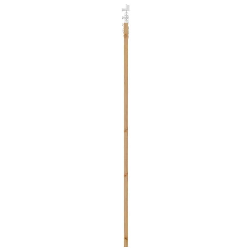 vidaXL Csúszóajtó Barna 61 x 198.5 cm Fa és fém