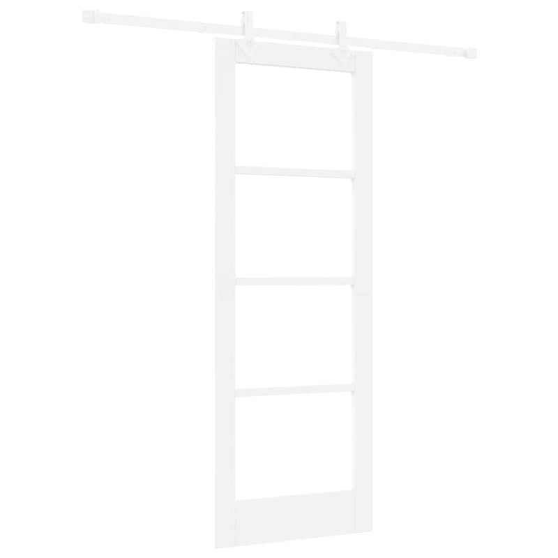 vidaXL Csúszóajtó Fehér 73.5 x 198.5 cm Fa és fém