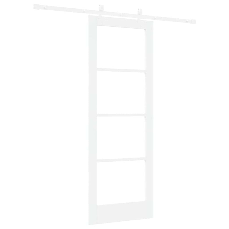 vidaXL Csúszóajtó Fehér 73.5 x 198.5 cm Fa és fém