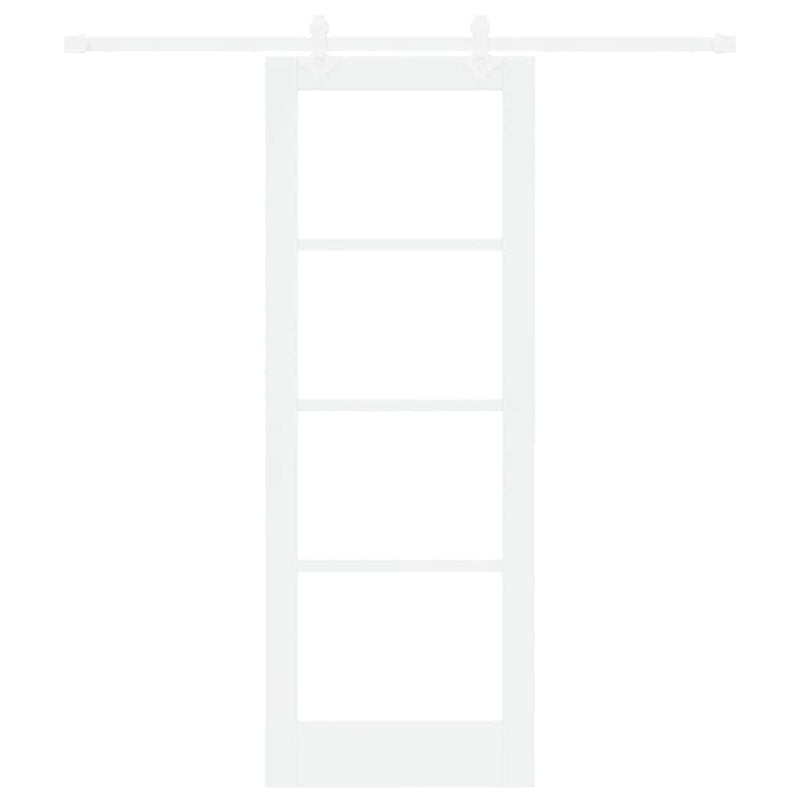 vidaXL Csúszóajtó Fehér 73.5 x 198.5 cm Fa és fém