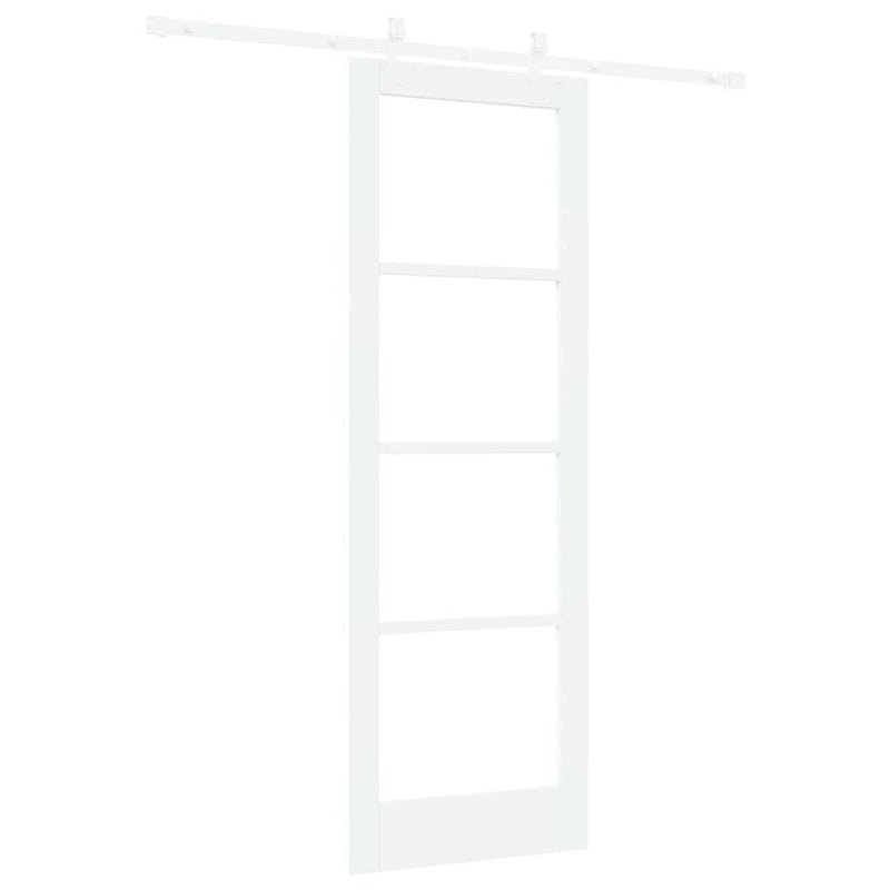 vidaXL Csúszóajtó Fehér 73.5 x 211 cm Fa és fém