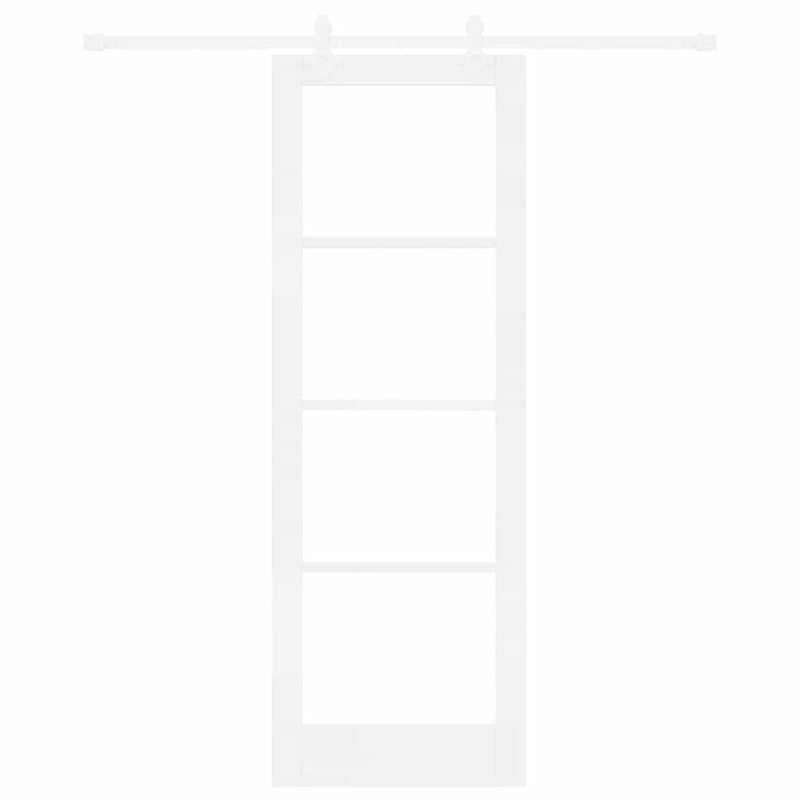 vidaXL Csúszóajtó Fehér 73.5 x 211 cm Fa és fém