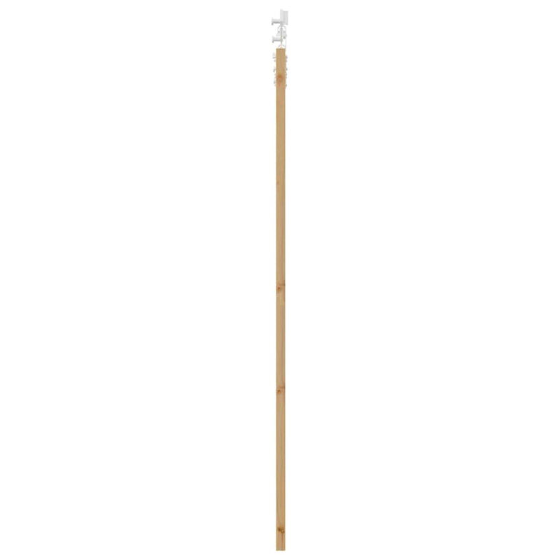 vidaXL Csúszóajtó Barna 78 x 202 cm Fa és fém
