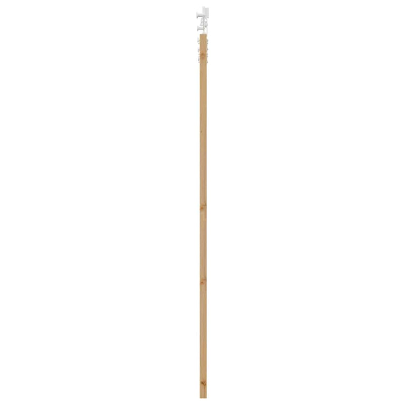 vidaXL Csúszóajtó Barna 83 x 202 cm Fa és fém