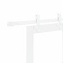 vidaXL Csúszó ajtó Fehér 83 x 211 cm Tömör fenyőfa és üveg