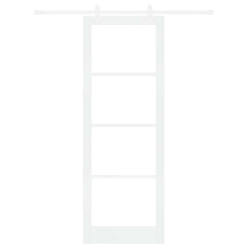vidaXL Csúszóajtó Fehér 83 x 232 cm Fa és fém