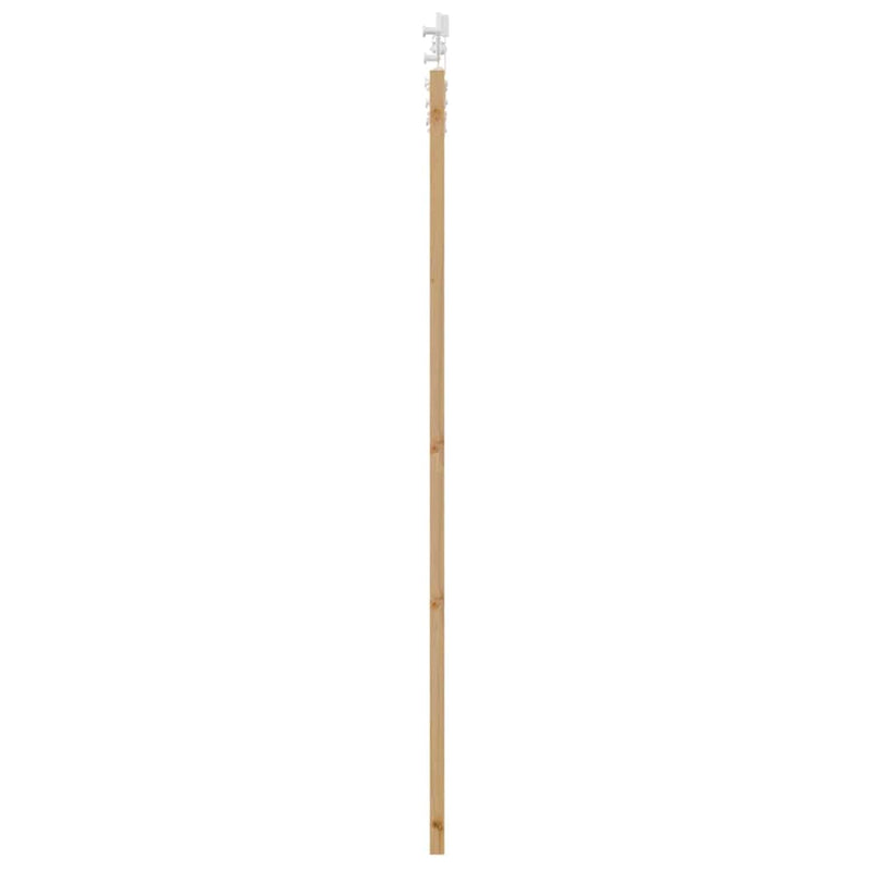 vidaXL Csúszóajtó Barna 86 x 198.5 cm Fa és fém