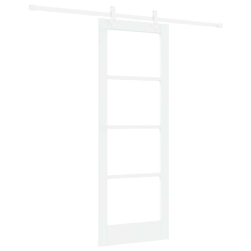 vidaXL Csúszóajtó Fehér 73.5 x 198.5 cm Fa és fém