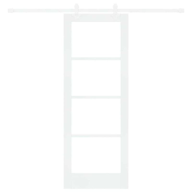 vidaXL Csúszóajtó Fehér 73.5 x 198.5 cm Fa és fém