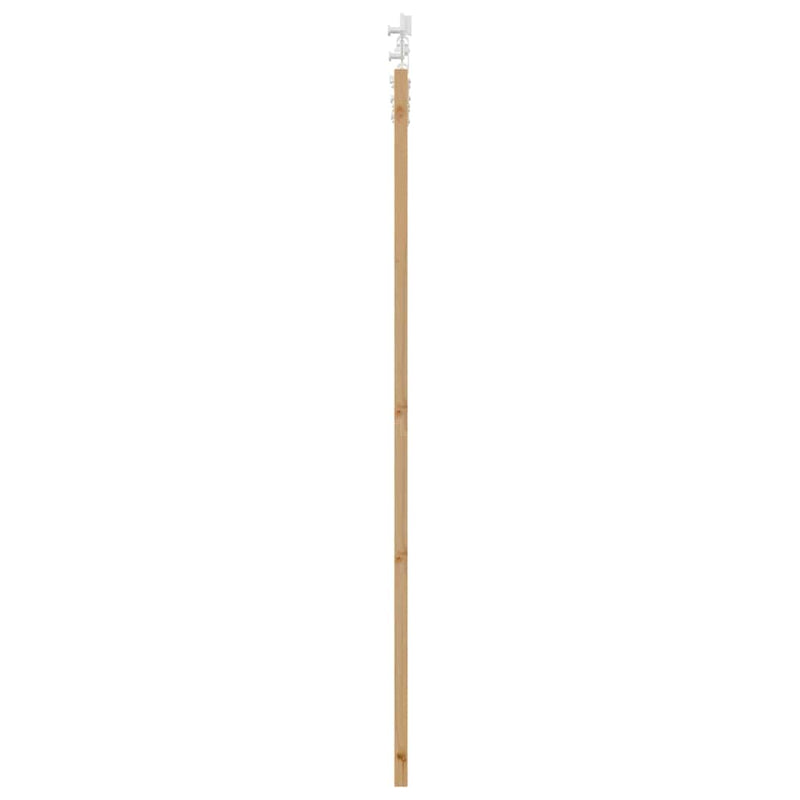 vidaXL Csúszóajtó Barna 78 x 202 cm Fa és fém