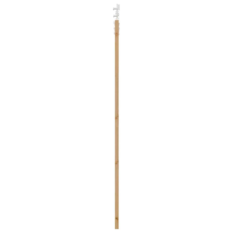 vidaXL Csúszóajtó Barna 86 x 211 cm Fa és fém