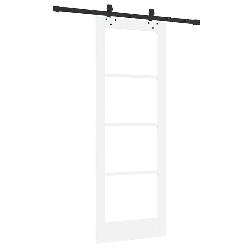 vidaXL Csúszóajtó Egyéb Fehér 73.5 x 198.5 cm Fa és fém