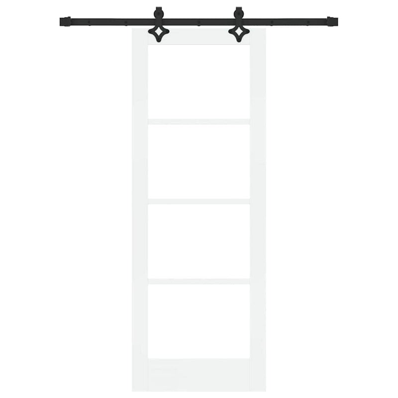 vidaXL Csúszóajtó Egyéb Fehér 73.5 x 198.5 cm Fa és fém