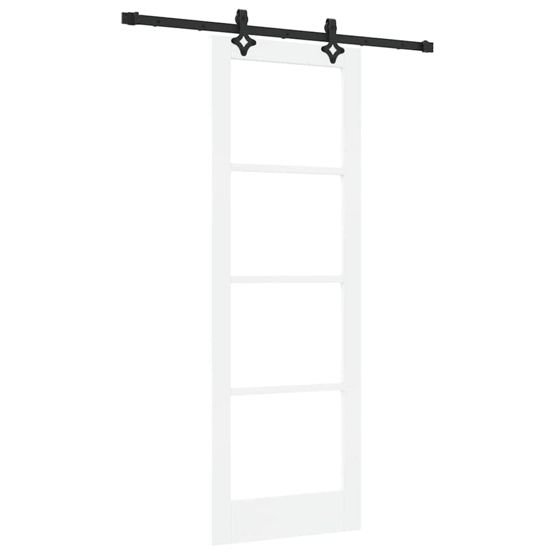 vidaXL Csúszóajtó Egyéb Fehér 73.5 x 211 cm Fa és fém