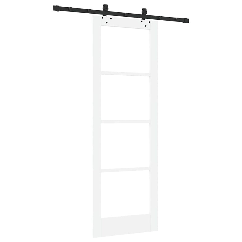 vidaXL Csúszóajtó Egyéb Fehér 73.5 x 211 cm Fa és fém