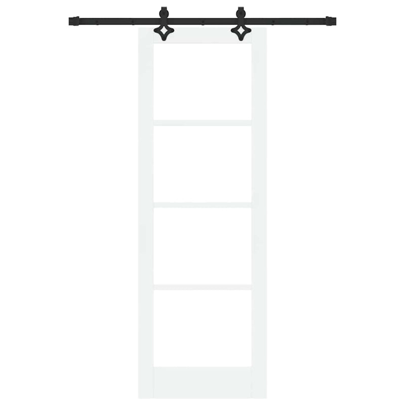vidaXL Csúszóajtó Egyéb Fehér 73.5 x 211 cm Fa és fém