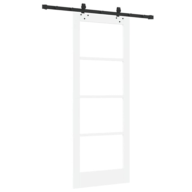 vidaXL Csúszóajtó Egyéb Fehér 78 x 202 cm Fa és fém