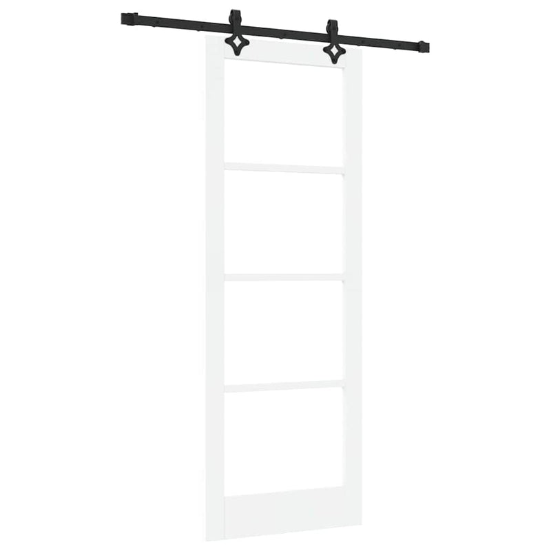 vidaXL Csúszóajtó Egyéb Fehér 78 x 211 cm Fa és fém