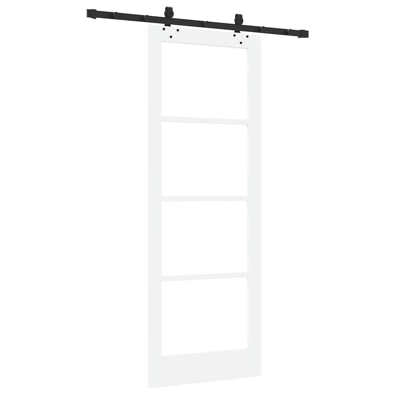 vidaXL Csúszóajtó Egyéb Fehér 78 x 211 cm Fa és fém