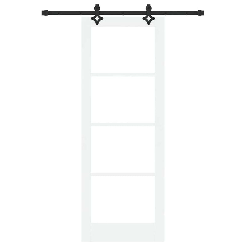 vidaXL Csúszóajtó Egyéb Fehér 78 x 211 cm Fa és fém