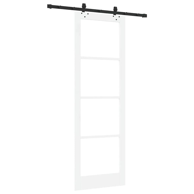 vidaXL Csúszóajtó Egyéb Fehér 78 x 232 cm Fa és fém