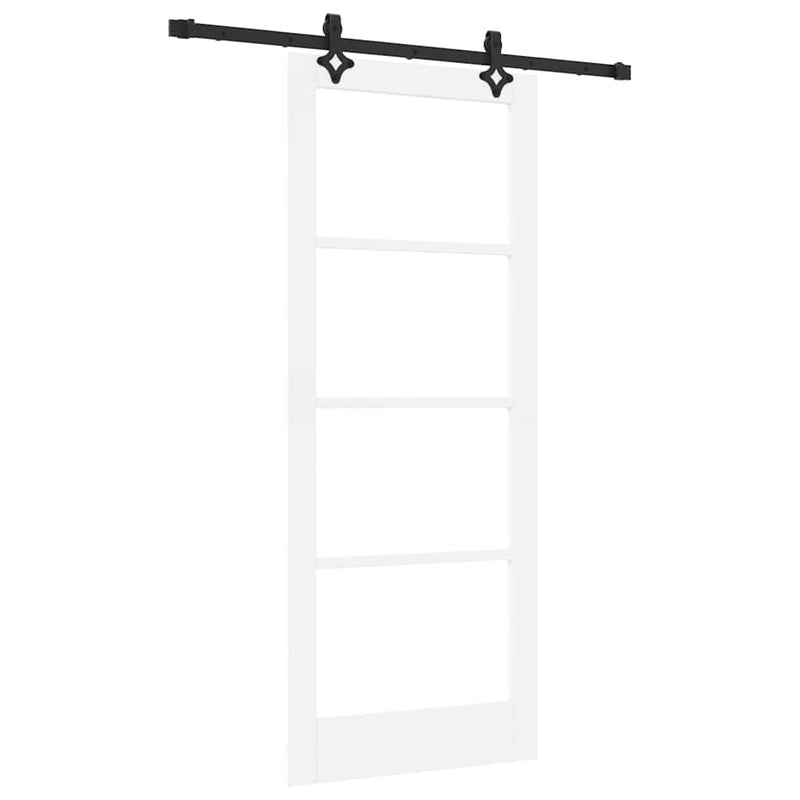 vidaXL Csúszóajtó Egyéb Fehér 83 x 202 cm Fa és fém