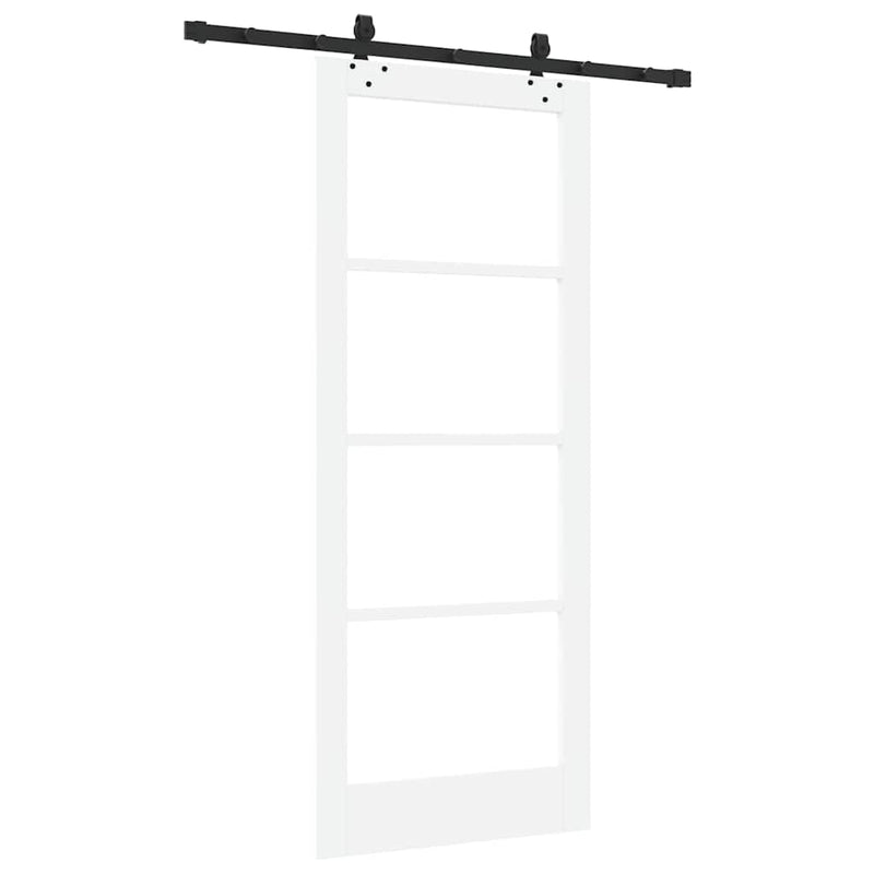 vidaXL Csúszóajtó Egyéb Fehér 83 x 202 cm Fa és fém