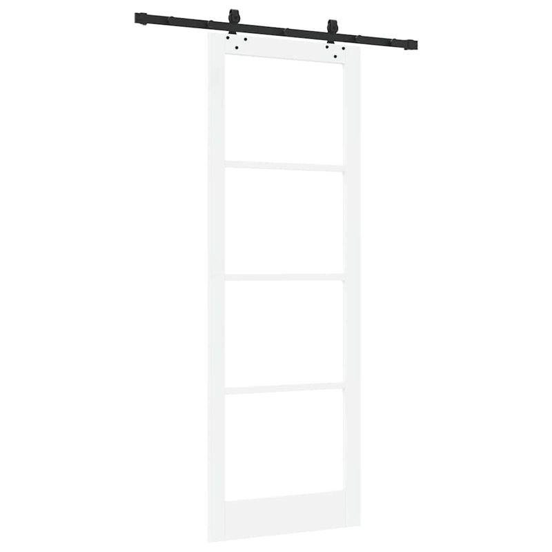 vidaXL Csúszóajtó Egyéb Fehér 83 x 232 cm Fa és fém
