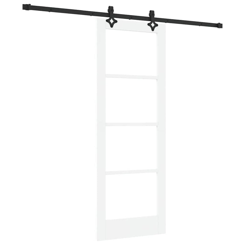 vidaXL Csúszóajtó Egyéb Fehér 73.5 x 198.5 cm Fa és fém