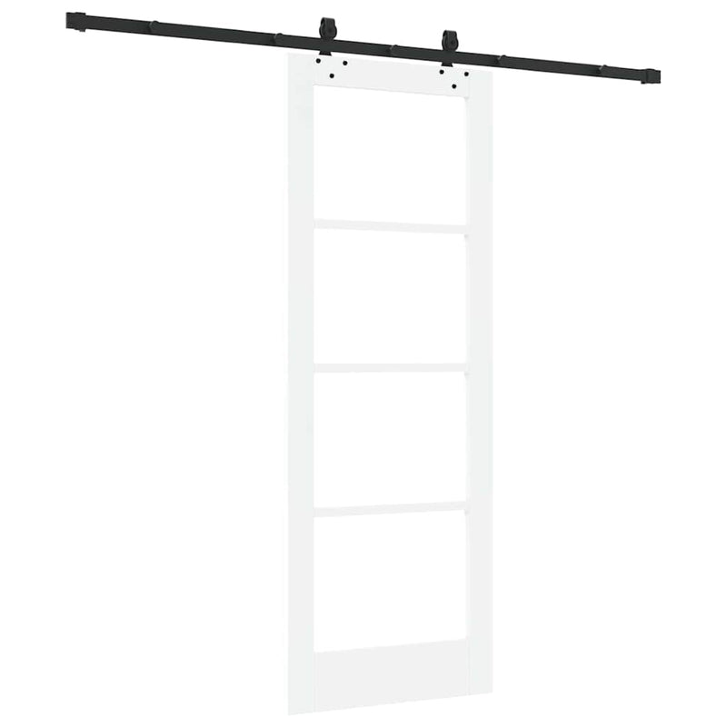 vidaXL Csúszóajtó Egyéb Fehér 73.5 x 198.5 cm Fa és fém
