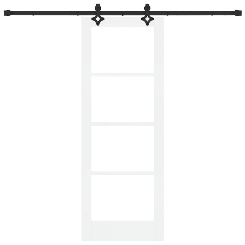 vidaXL Csúszóajtó Egyéb Fehér 73.5 x 198.5 cm Fa és fém