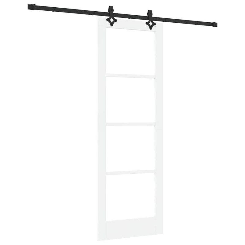 vidaXL Csúszóajtó Egyéb Fehér 73.5 x 211 cm Fa és fém