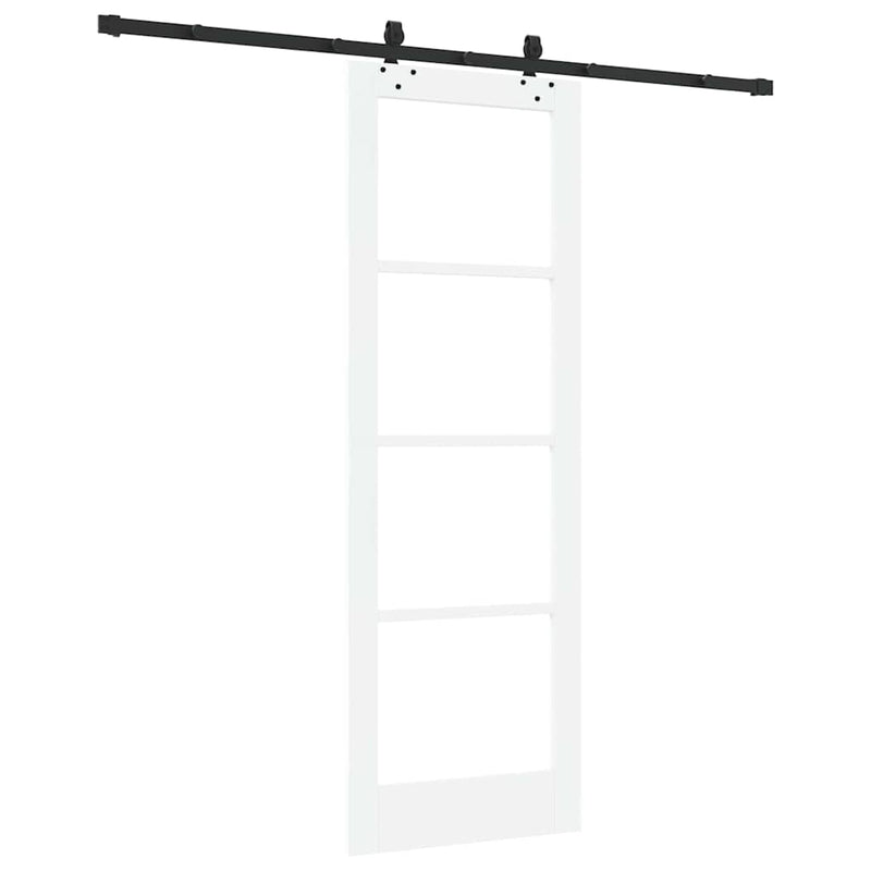 vidaXL Csúszóajtó Egyéb Fehér 73.5 x 211 cm Fa és fém