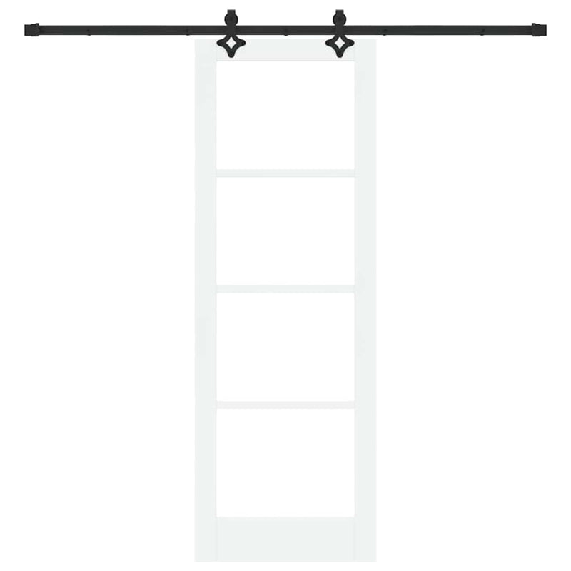 vidaXL Csúszóajtó Egyéb Fehér 73.5 x 211 cm Fa és fém