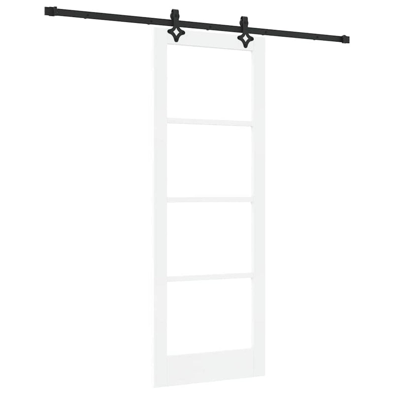 vidaXL Csúszóajtó Egyéb Fehér 78 x 211 cm Fa és fém