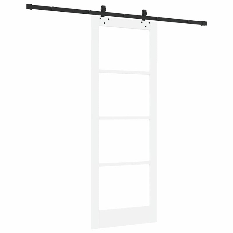 vidaXL Csúszóajtó Egyéb Fehér 78 x 211 cm Fa és fém