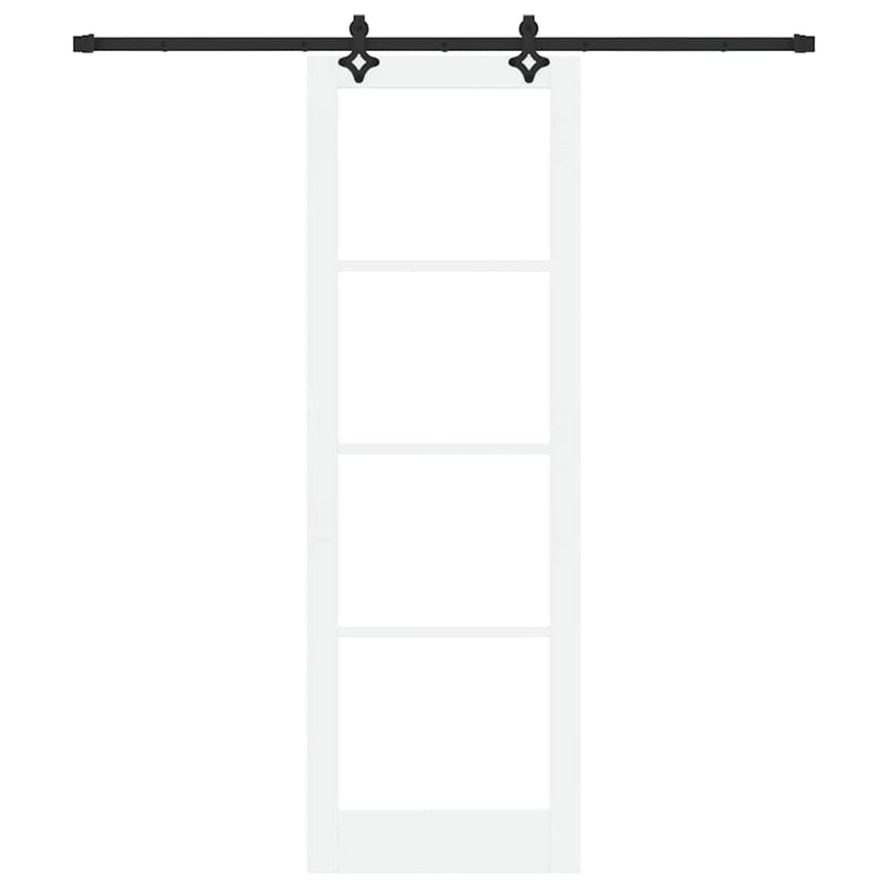 vidaXL Csúszóajtó Egyéb Fehér 78 x 232 cm Fa és fém