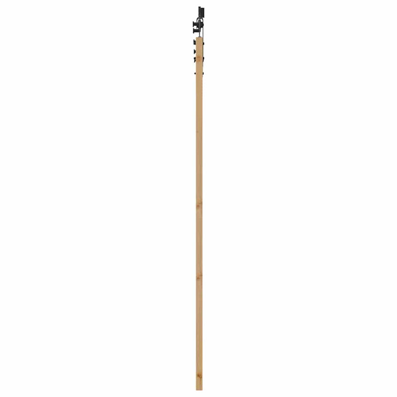vidaXL Csúszóajtó Egyéb Barna 83 x 202 cm Fa és fém