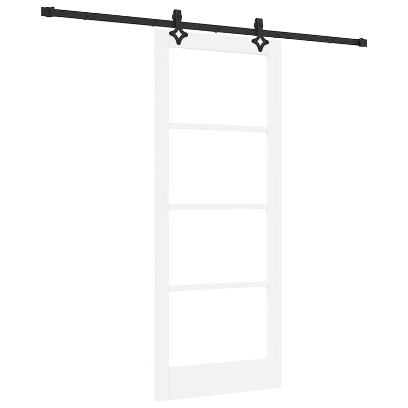 vidaXL Csúszóajtó Egyéb Fehér 83 x 202 cm Fa és fém