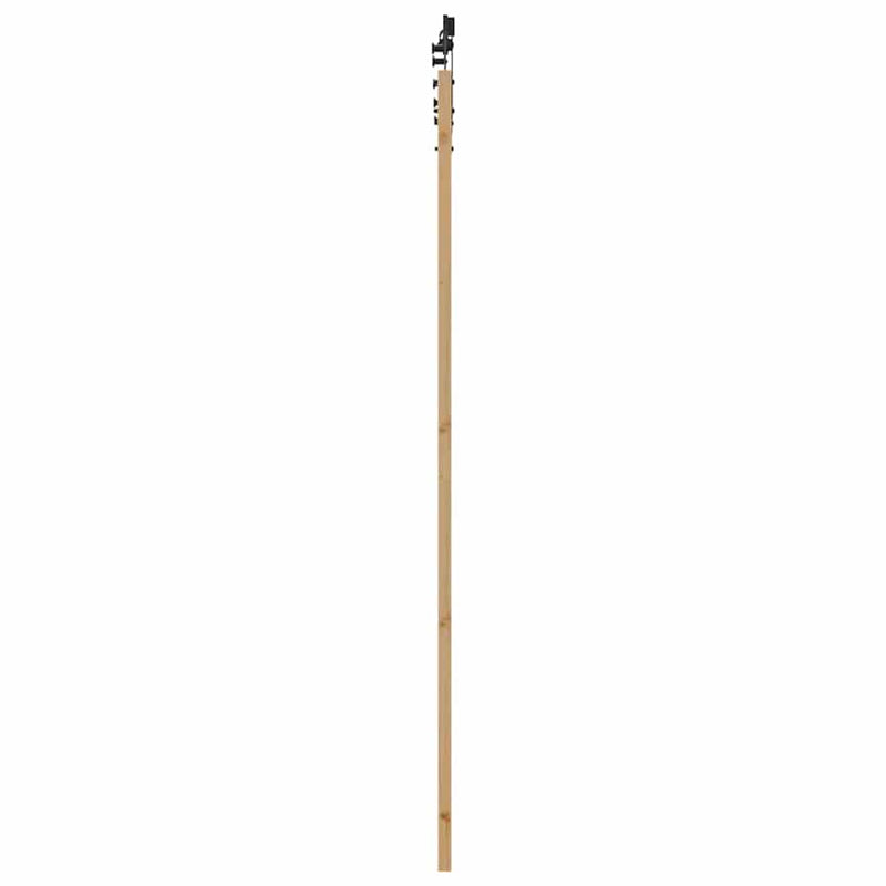 vidaXL Csúszóajtó Egyéb Barna 83 x 232 cm Fa és fém