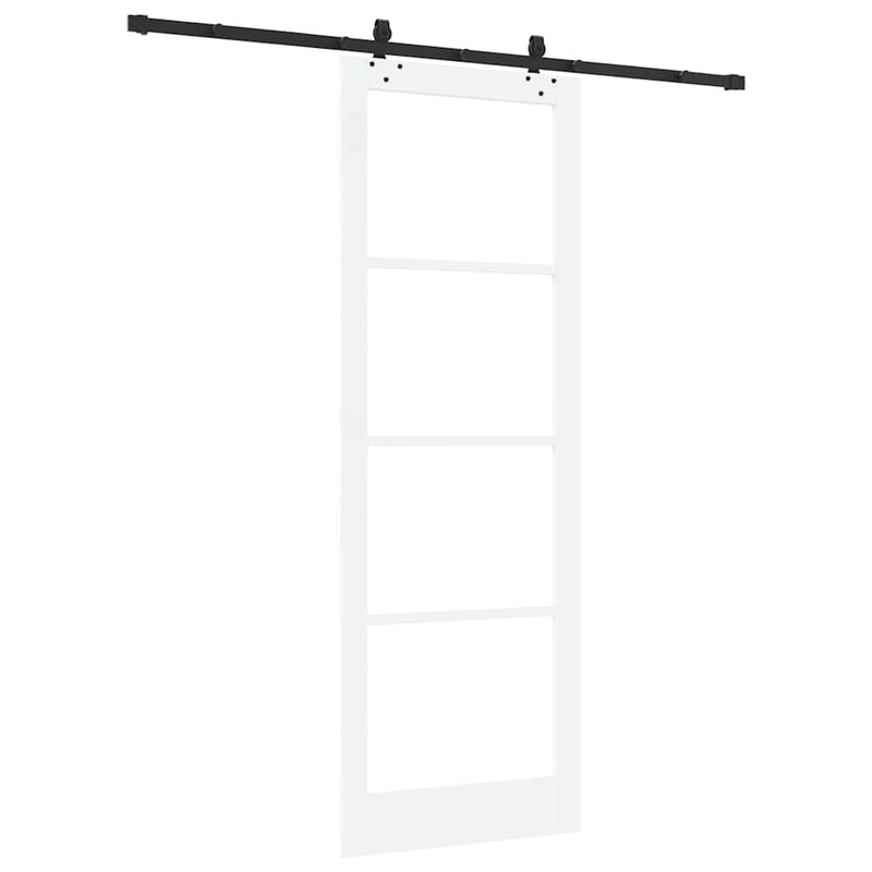 vidaXL Csúszóajtó Egyéb Fehér 83 x 232 cm Fa és fém