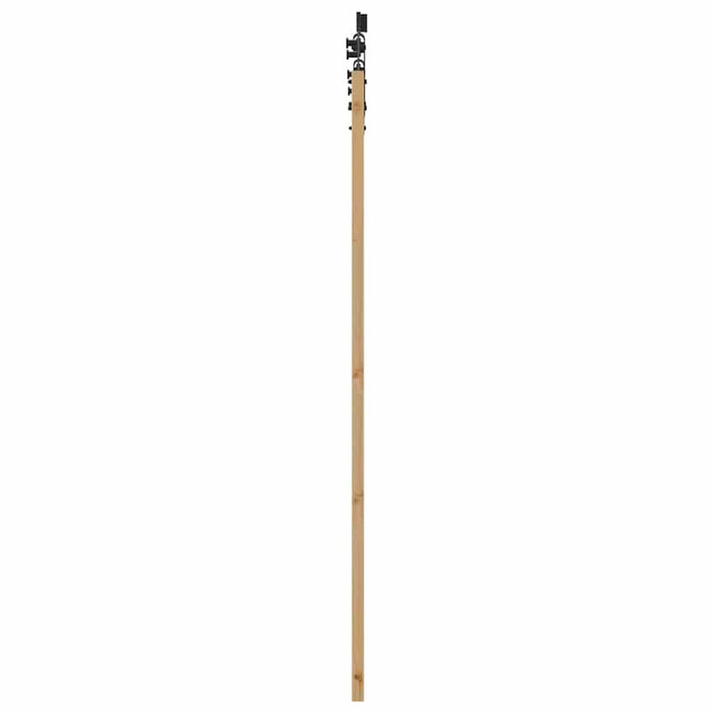 vidaXL Csúszóajtó Egyéb Barna 86 x 198.5 cm Fa és fém