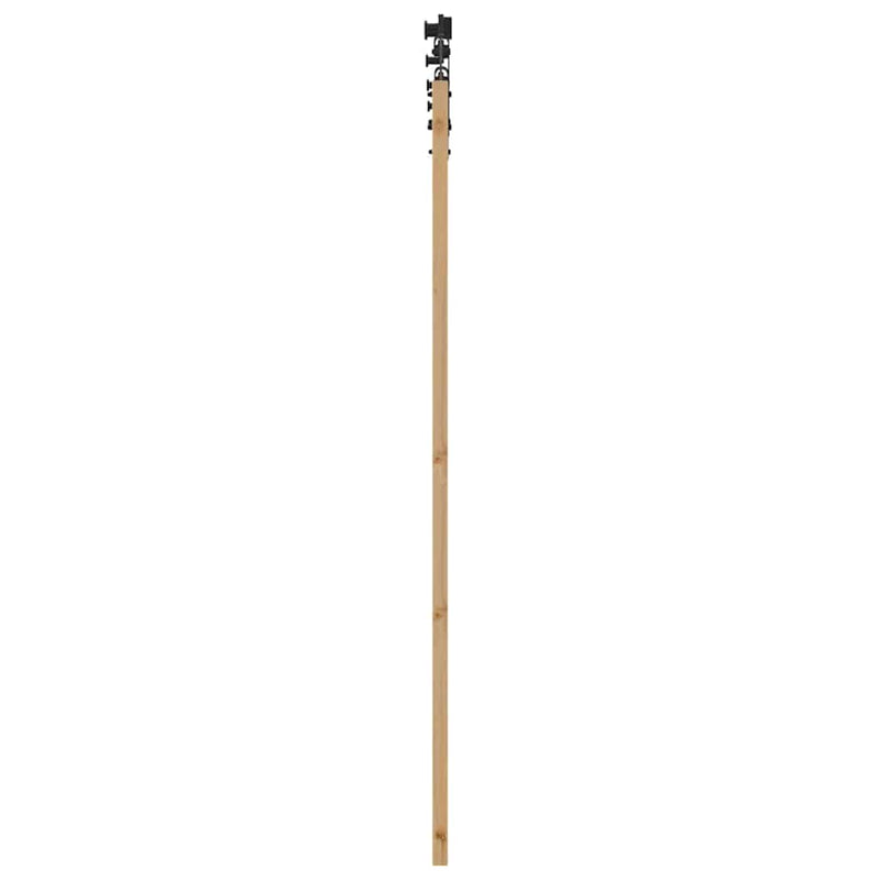 vidaXL Egyszerű Csúszó Ajtó Barna 61 x 198.5 cm Fa és fém