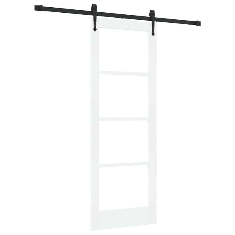 vidaXL Egyszerű Csúszó Ajtó Fehér 73.5 x 198.5 cm Fa és fém