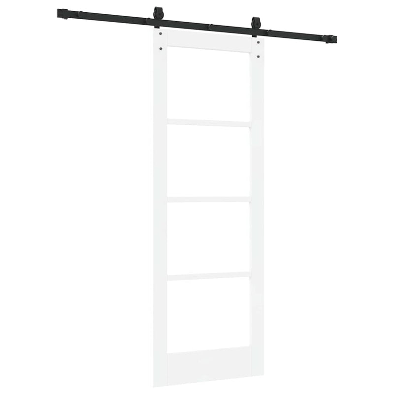 vidaXL Egyszerű Csúszó Ajtó Fehér 73.5 x 198.5 cm Fa és fém