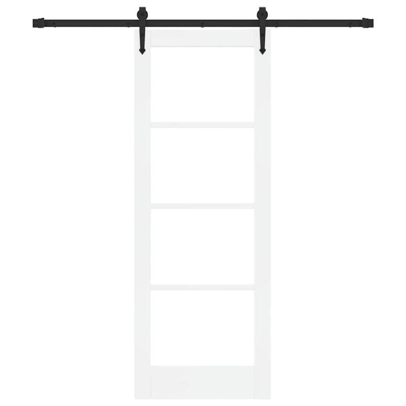 vidaXL Egyszerű Csúszó Ajtó Fehér 73.5 x 198.5 cm Fa és fém