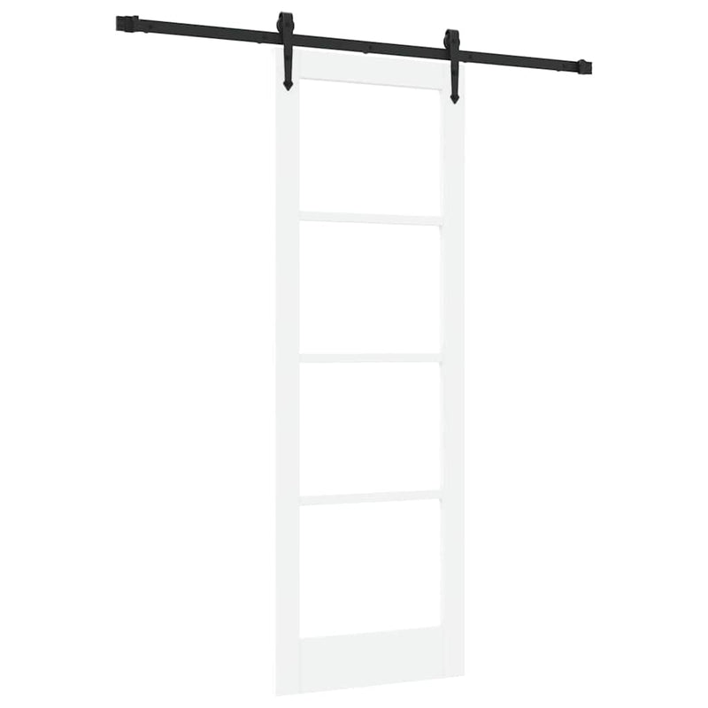vidaXL Egyszerű Csúszó Ajtó Fehér 73.5 x 211 cm Fa és fém