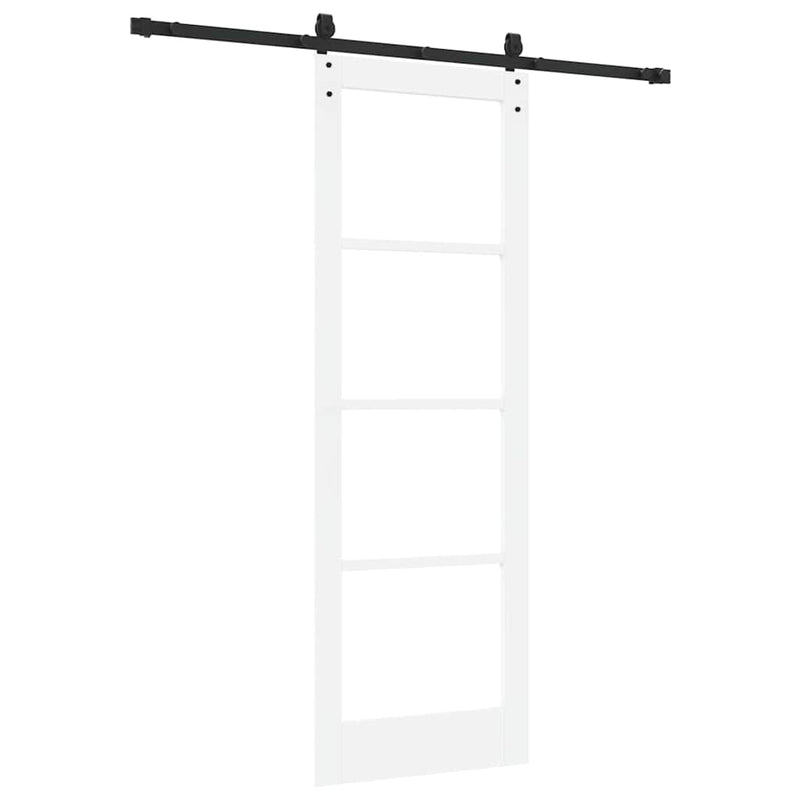 vidaXL Egyszerű Csúszó Ajtó Fehér 73.5 x 211 cm Fa és fém