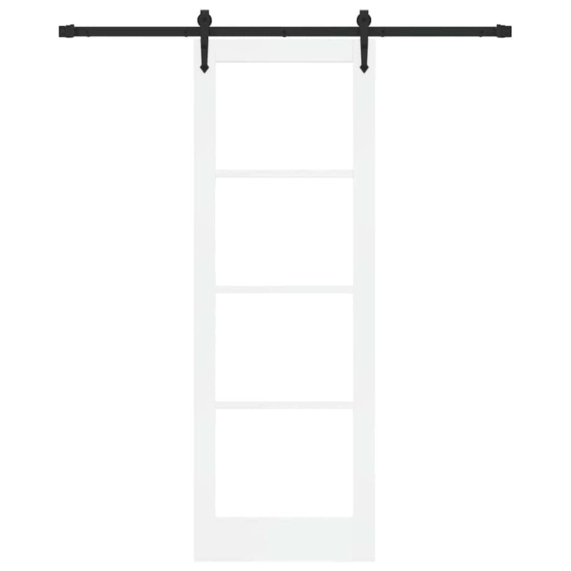 vidaXL Egyszerű Csúszó Ajtó Fehér 73.5 x 211 cm Fa és fém